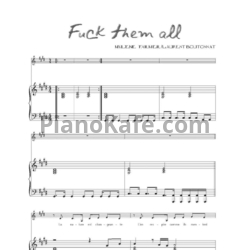 Ноты Mylene Farmer - Fuck them tll - предпросмотр