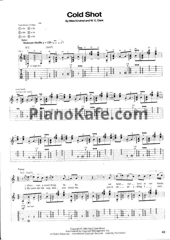 Ноты Stevie Ray Vaughan - Couldn't stand the weather (Сборник) - PianoKafe.com