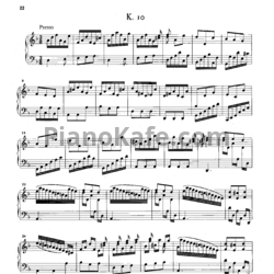 Ноты Д. Скарлатти - Соната K10 - предпросмотр