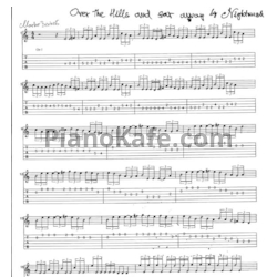 Ноты Nightwish - Over the hills and far away - предпросмотр