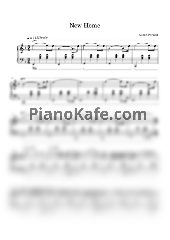 Ноты Austin Farwell - New home - PianoKafe.com