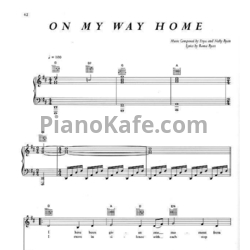 Ноты Enya - On my way home - предпросмотр