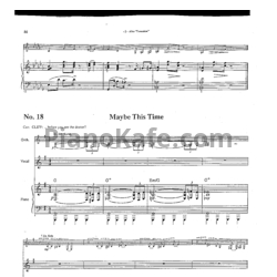 Ноты April Rhodes (Kristin Chenoweth) ft. Rachel Berry (Lea Michele) - Maybe this time - предпросмотр