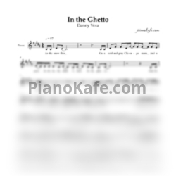 Ноты Elvis Presley - In the ghetto (Вокальная партия) - предпросмотр