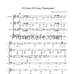 Ноты Pentatonix - O Come, O come, Emmanuel - предпросмотр