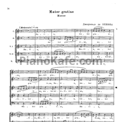 Ноты Джезуальцо ди Веноза - Mater gratiae (Мотет)