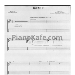 Ноты Pink Floyd - Breathe (Guitar tabs) - предпросмотр