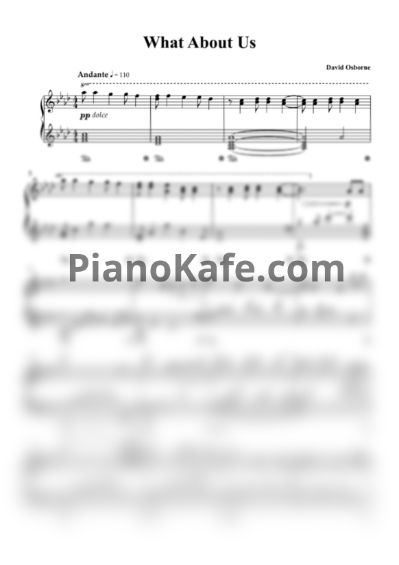 Ноты David Osborne - What about us - PianoKafe.com