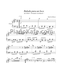 Ноты Raul di  Blasio - Ballada para un loco - предпросмотр
