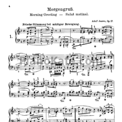 Ноты А. Йенсен - Сцены путешествия. 12 пьес для фортепиано (Op. 17) - предпросмотр