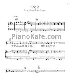 Ноты Abba - Eagle - предпросмотр