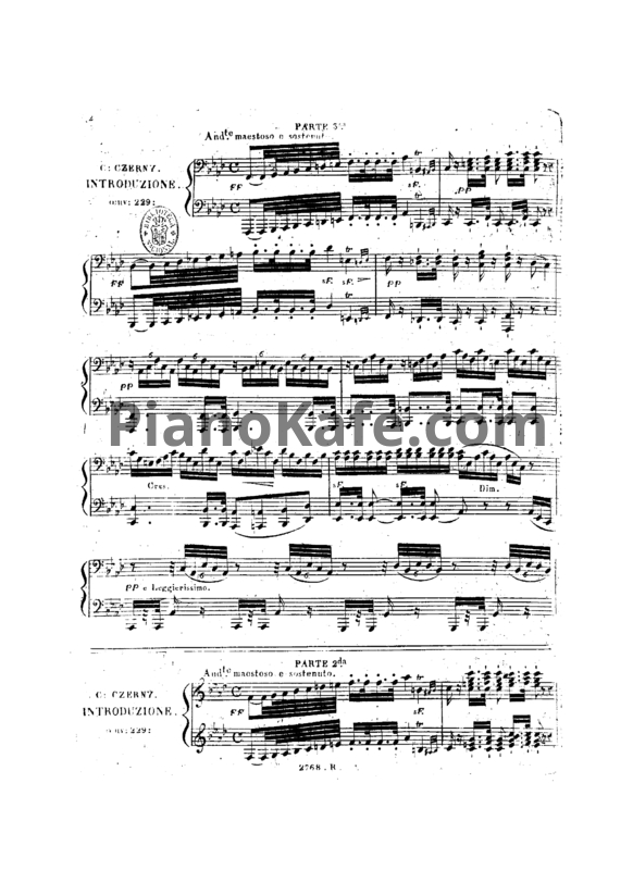 Ноты Карл Черни - Военный дивертисмент (Op. 229) - PianoKafe.com
