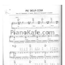 Ноты Eros Ramazzotti - Piu bella cosa - предпросмотр