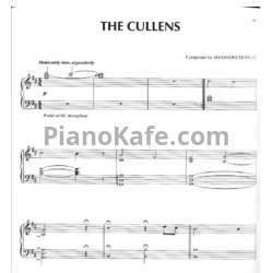 Ноты Alexandre Desplat - The cullens - предпросмотр