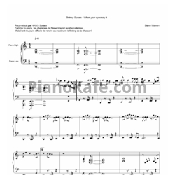 Ноты Britney Spears - When your eyes say it - предпросмотр