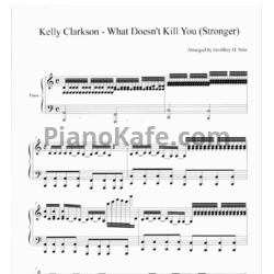 Ноты Kelly Clarkson - Stronger (What doesn't kill you) - предпросмотр