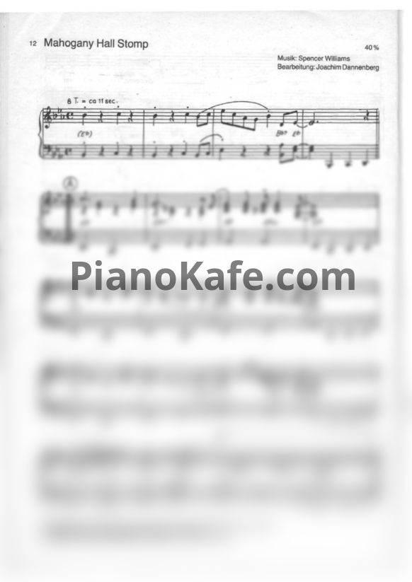 Ноты Louis Armstrong - Mahogany hall stomp - PianoKafe.com