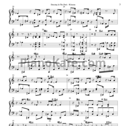 Ноты Rihanna - Dancing In The Dark - предпросмотр