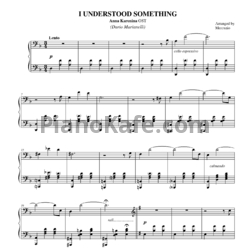 Ноты Dario Marianelli - I understood something - предпросмотр
