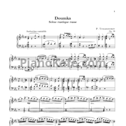 Ноты П. Чайковский - Думка (Op. 59) - предпросмотр