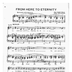 Ноты Frank Sinatra - From here to eternity - предпросмотр