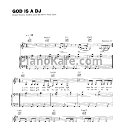 Ноты Pink - God is a DJ - предпросмотр