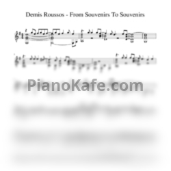 Ноты Demis Roussos - From souvenirs to souvenirs (гитара) - предпросмотр