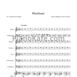 Ноты Two Steps from Hell - Blackheart (Партитура) - предпросмотр