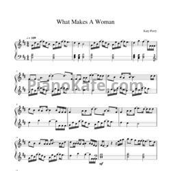 Ноты Katy Perry - What makes a woman - предпросмотр