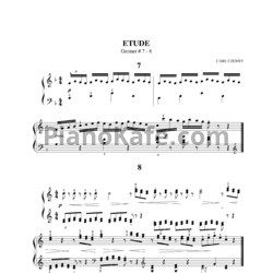 Ноты Карл Черни - Этюд №7-8 (Г. Гермер) - предпросмотр