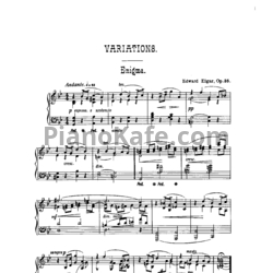 Ноты Эдуард Элгар - Вариации "Enigma" (Op. 36) - предпросмотр