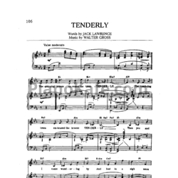 Ноты Frank Sinatra - Tenderly - предпросмотр