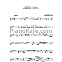 Ноты Scorpions - In trance - предпросмотр