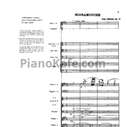 Ноты Ян Сибелиус - Балет "Скарамуш" (Op. 71, партитура) - предпросмотр