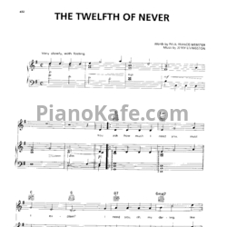 Ноты Jerry Livingston - The twelfth of never