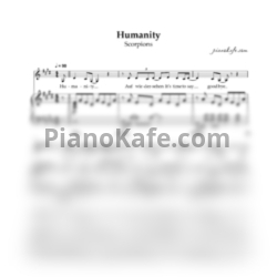 Ноты Scorpions - Humanity - предпросмотр