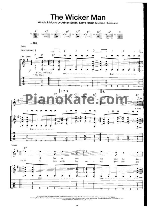 Ноты Iron Maiden - Brave new world (Книга нот) - PianoKafe.com