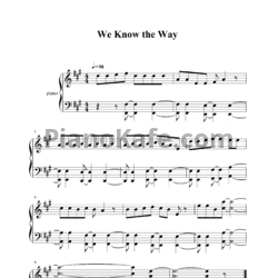 Ноты Lin-Manuel Miranda - We know the way