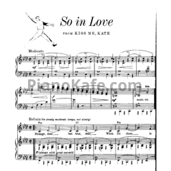 Ноты Cole Porter - So in love - предпросмотр