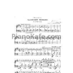 Ноты Луи Моро Готшалк - Illusions perdues - предпросмотр