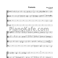 Ноты Генри Пёрселл - Фантазия №12 для 4-х виолончелей минор (Z 743) - предпросмотр