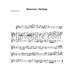 Ноты Bakermat - One day (Vandaag) - предпросмотр
