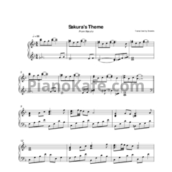 Ноты Toshiro Masuda - Sakura's theme - предпросмотр