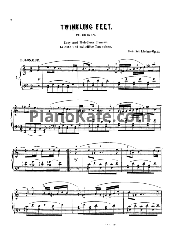 Ноты Генрих Лихнер - Figurinen (Op. 57) - PianoKafe.com
