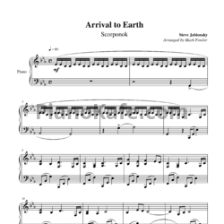 Ноты Steve Jablonsky - Arrival to earth - предпросмотр