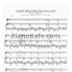 Ноты Elvis Presley - I can't help falling in love (Версия 2) - предпросмотр