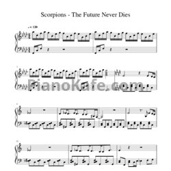 Ноты Scorpions - The future never dies - предпросмотр
