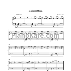 Ноты Akira Yamaoka - Innocent Moon (Версия 2) - предпросмотр