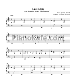 Ноты Clint Mansell - The last man - предпросмотр