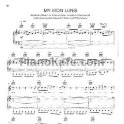 Ноты Radiohead - My iron lung - предпросмотр